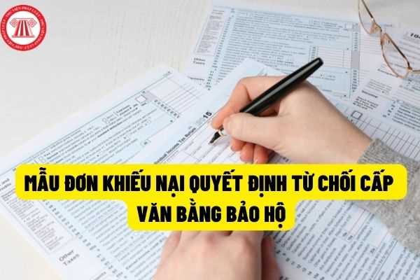 Mẫu tờ khai khiếu nại quyết định từ chối cấp văn bằng bảo hộ đối tượng sở hữu công nghiệp hiện nay?