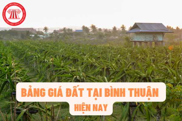 Bảng giá đất tại địa bàn tỉnh Bình Thuận từ giai đoạn năm 2022 đến năm 2024 quy định như thế nào?