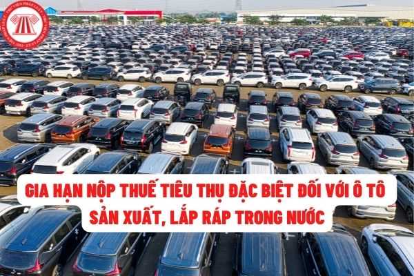 Gia hạn thời hạn nộp thuế tiêu thụ đặc biệt đối với xe ô tô sản xuất hoặc lắp ráp trong nước?