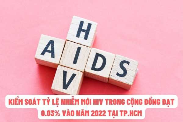 Thành phố Hồ Chí Minh: Kiểm soát tỷ lệ nhiễm mới HIV trong cộng đồng đạt 0.03% trong năm 2022?