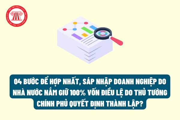 04 bước để hợp nhất, sáp nhập doanh nghiệp do Nhà nước nắm giữ 100% vốn điều lệ do Thủ tướng Chính phủ quyết định thành lập?