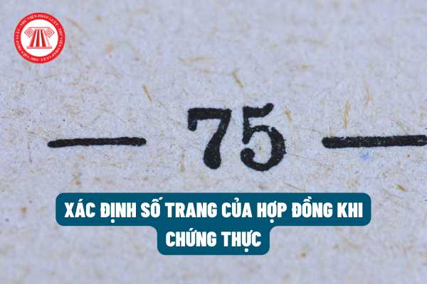 Làm sao để xác định số trang của hợp đồng khi chứng thực đúng theo quy định của pháp luật hiện hành?