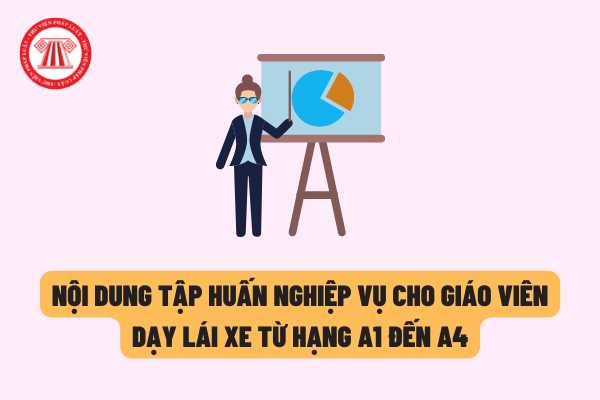 Từ 15/06/2022, nội dung tập huấn nghiệp vụ cho giáo viên dạy lái xe từ hạng A1 đến A4 sẽ có những gì?