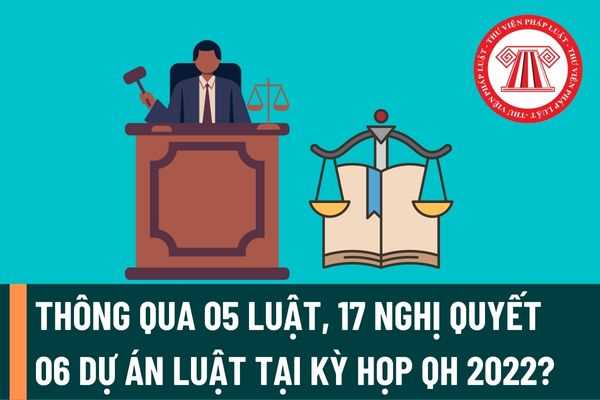 Quốc Hội thông qua 05 luật, 17 nghị quyết, cho ý kiến 06 dự án luật tại Kỳ họp thứ 3 ngày 16 tháng 6 năm 2022?