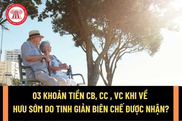 03 khoản tiền cán bộ, công chức, viên chức khi về hưu sớm do tinh giản biên chế được nhận được quy định là gì?