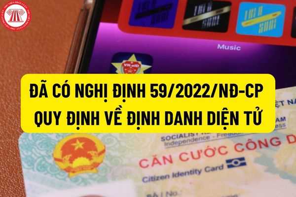 Đã có Nghị định 59/2022/NĐ-CP quy định về định danh diện tử, danh tính điện tử, xác thực điện tử, dịch vụ xác thực điện tử?