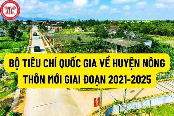 Đảm bảo có công trình hạ tầng kỹ thuật thiết yếu hoặc hạ tầng xã hội thiết yếu trong bộ tiêu chí quốc gia về huyện nông thôn mới giai đoạn 2021-2025?