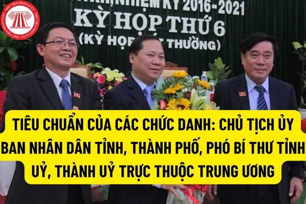 Ngoài những tiêu chuẩn chung thì chức danh Chủ tịch Ủy ban nhân dân tỉnh, thành phố cần phải đáp ứng những tiêu chuẩn cụ thể nào?