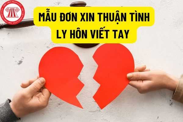 Hướng dẫn viết đơn xin thuận tình ly hôn viết tay? Một số mẫu đơn xin ly hôn mới nhất năm 2022?