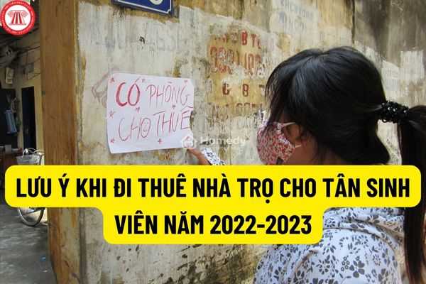 Khi đi thuê trọ tân sinh viên nhập học các trường đại học, cao đẳng năm 2022 cần phải lưu ý những vấn đề gì?