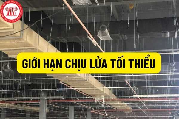 Giới hạn chịu lửa tối thiểu và mức độ cháy của các cấu kiện xây dựng chủ yếu ứng với bậc chịu lửa của nhà và công trình được quy định như thế nào?