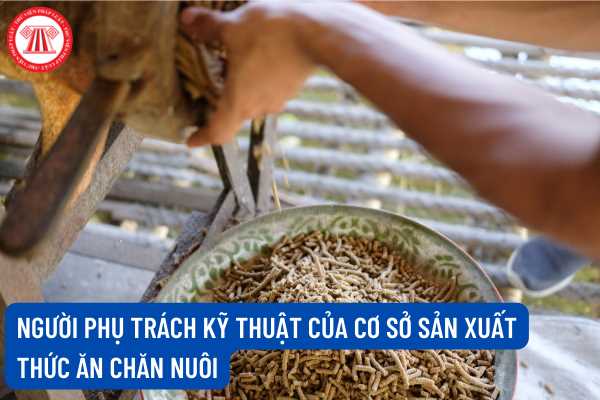 Người phụ trách kỹ thuật của cơ sở sản xuất thức ăn chăn nuôi