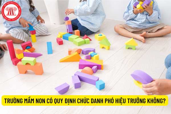 Trường mầm non có quy định chức danh Phó hiệu trưởng không?