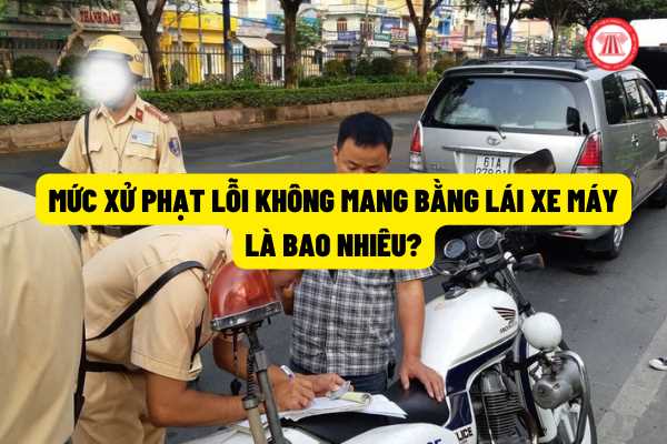 Mức xử phạt lỗi không mang bằng lái xe máy là bao nhiêu? Công an xã có thẩm quyền xử phạt lỗi này không?