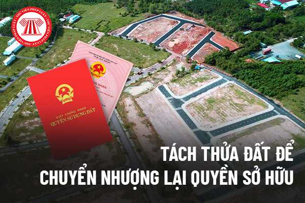 Tách thửa đất để chuyển nhượng lại quyền sở hữu