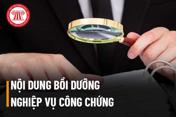 Nội dung của việc bồi dưỡng nghiệp vụ công chứng 