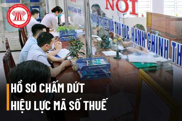 Hồ sơ đề nghị chấm dứt hiệu lực mã số thuế