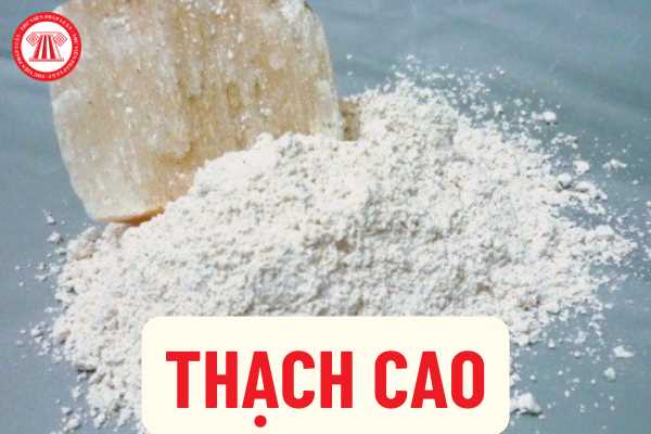 Thạch cao có nằm trong danh mục khoáng sản Việt Nam không?﻿