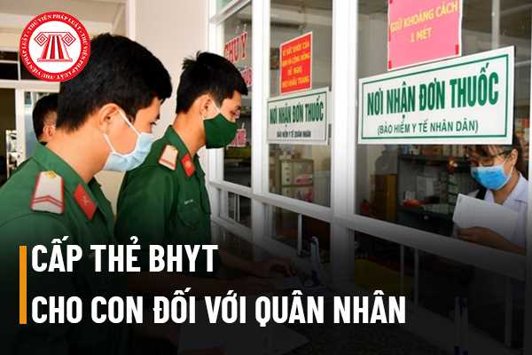 Cha là sĩ quan quân đội thì xin cấp thẻ bảo hiểm y tế cho con theo diện thân nhân lực lượng vũ trang hay đối tượng trẻ em dưới 6 tuổi?