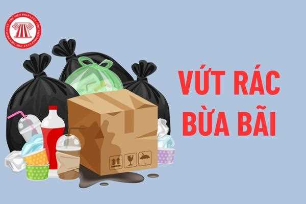 vứt rác bừa bãi