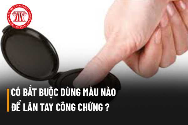 Mực lăn tay công chứng