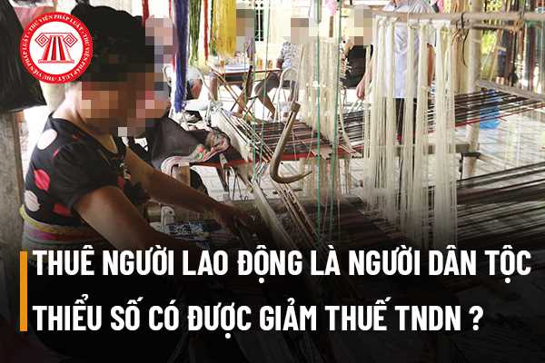 Doanh nghiệp thuê người lao động là người dân tộc thiểu số thì có được giảm thuế thu nhập doanh nghiệp hay không?