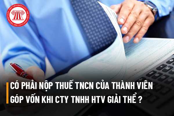 Có phải nộp thuế thu nhập cá nhân của thành viên góp vốn khi công ty trách nhiệm hữu hạn hai thành viên giải thể không?