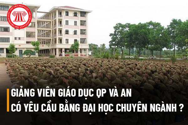 Giảng viên quốc phòng an ninh