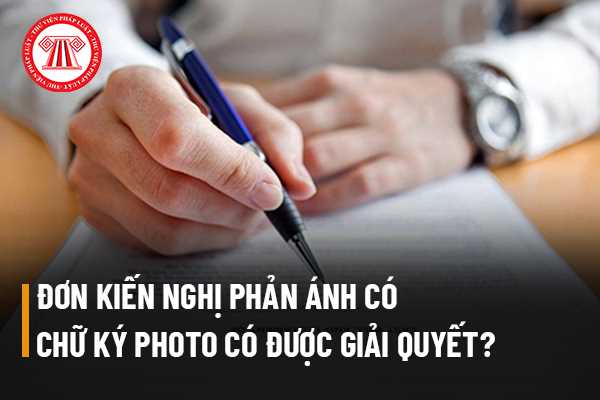 Đơn kiến nghị phản ánh