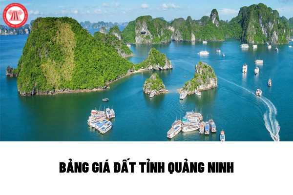 Bảng giá đất tỉnh Quảng Ninh