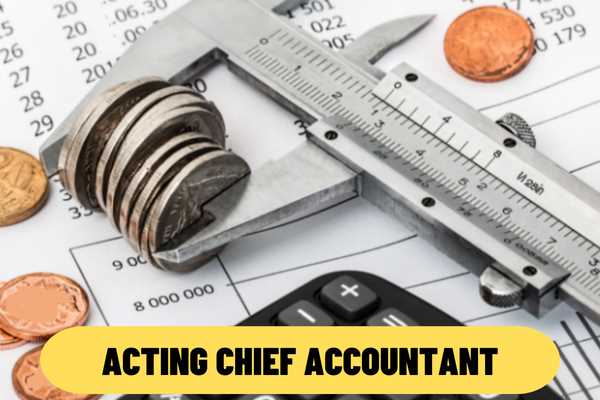 In case the agency has only 01 acting chief accountant, is it eligible to appoint a chief accountant?
