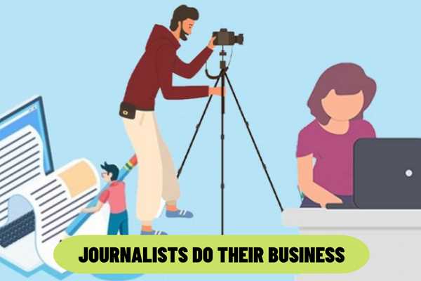 According to the current law of Vietnam, what are the papers that journalists should provide when coming to work?