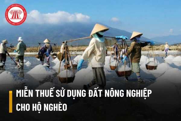 Hộ gia đình là hộ nghèo có được Nhà nước miễn thuế sử dụng đất nông nghiệp khi được giao đất hay không?