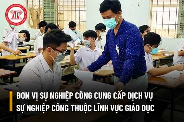 Đơn vị sự nghiệp công cung cấp dịch vụ thuộc lĩnh vực giáo dục có thể xếp vào đơn vị nhóm 2 không?