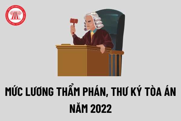 Bảng lương Thẩm phán và Thư ký Toà án năm 2022? Lương Thẩm phán, Thư ký Tòa án 2022 thế nào?