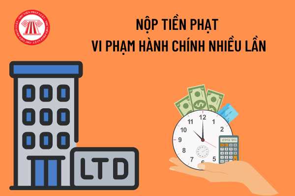 nộp tiền phạt vi phạm hành chính nhiều lần