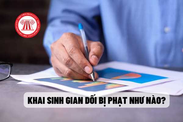 Khai sinh gian dối bị phạt như nào?