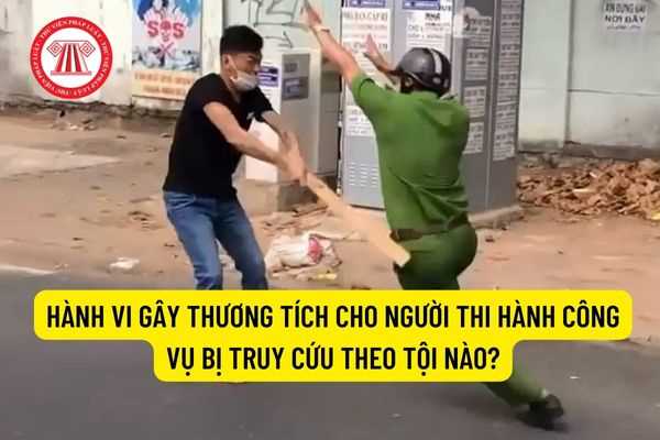 Hành vi gây thương tích cho người thi hành công vụ bị truy cứu theo tội nào?