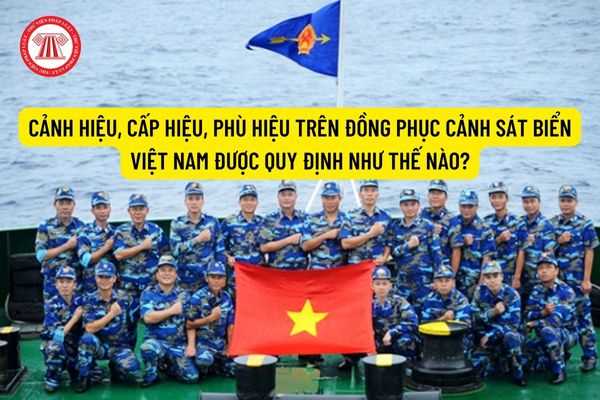 Cấp hiệu trên đồng phục Cảnh sát biển Việt - \