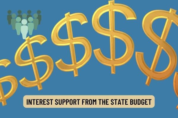 Who is entitled to interest rate support in Vietnam from the state budget for loans of businesses, cooperatives, and business households? What are the conditions for support?