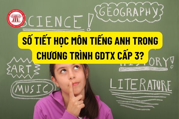 Số tiết học môn tiếng anh trong Chương trình GDTX cấp 3? Yêu cầu cần đạt sau khi hoàn thành môn tiếng anh theo Chương trình GDTX cấp 3?