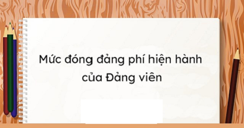 Là Đảng Viên Phải Đóng Đảng Phí Bao Nhiêu?