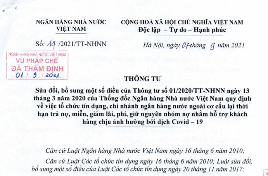 Cơ Cấu Lại Nợ, Miễn, Giảm Lãi Cho Khách Hàng Bị Ảnh Hưởng Covid-19 Đến  30/06/2022