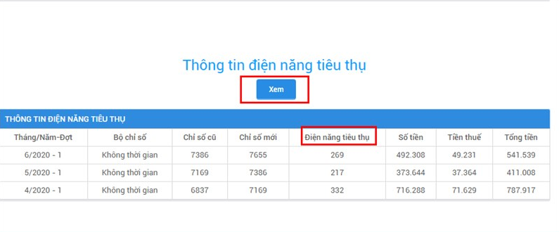 Hướng dẫn tra cứu hoá đơn tiền điện, chỉ số tiêu thụ điện hàng tháng