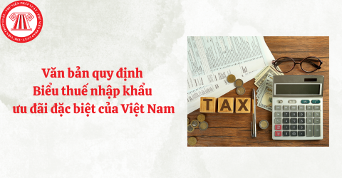 Thuế suất thuế nhập khẩu đối với hàng hóa nhập khẩu quy định thế nào? Văn bản quy định Biểu thuế nhập khẩu ưu đãi đặc biệt của Việt Nam? 