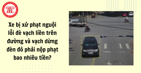 Xe ô tô bị xử phạt nguội lỗi đè vạch liền trên đường, vạch dừng đèn đỏ phải nộp phạt bao nhiêu tiền?
