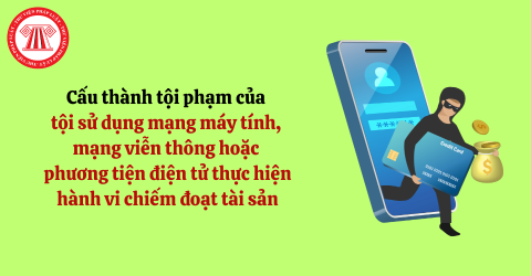 Cấu thành tội phạm của tội sử dụng mạng máy tính, mạng viễn thông hoặc phương tiện điện tử thực hiện hành vi chiếm đoạt tài sản