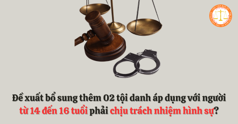 Đề xuất bổ sung thêm 02 tội danh áp dụng với người từ 14 đến 16 tuổi phạm tội và 27 tội danh dù chuẩn bị phạm tội vẫn phải chịu trách nhiệm hình sự?