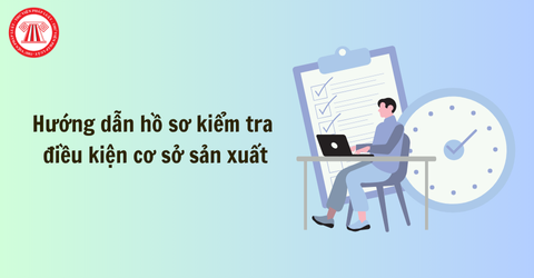 Công văn 15612/CHQ-GSQL: Hướng dẫn hồ sơ kiểm tra điều kiện cơ sở sản xuất