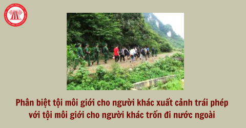 Phân biệt tội môi giới cho người khác xuất cảnh trái phép với môi giới cho người khác trốn đi nước ngoài và một số bản án liên quan